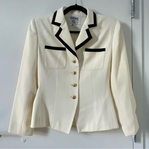 Vintage Kasper White Blazer